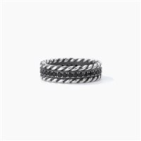 Anello Mabina Uomo Bandito in Argento Zirconia 523332-19 - 523332-19